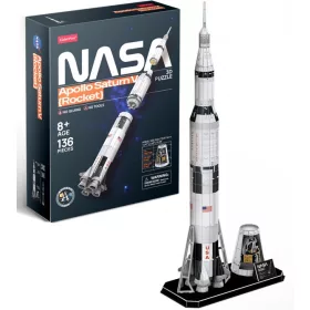   CubicFun 3D-s puzzle 136 db-os – NASA - Apollo Saturn V űrrakéta