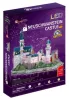 CubicFun: Neuschwanstein-i kastély 3D-s puzzle LED világítással 128 db-os