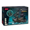 CubicFun: The Queen Anne's Revenge kalózhajó LED-es világítással - 3D puzzle 293 db-os