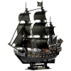 CubicFun: The Queen Anne's Revenge kalózhajó LED-es világítással - 3D puzzle 293 db-os