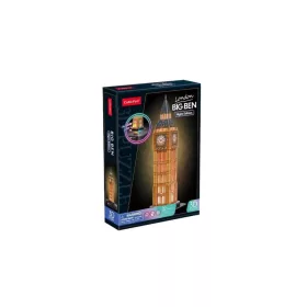   CubicFun: Big Ben 3D puzzle LED világítással 32 db-os – éjszakai kiadás