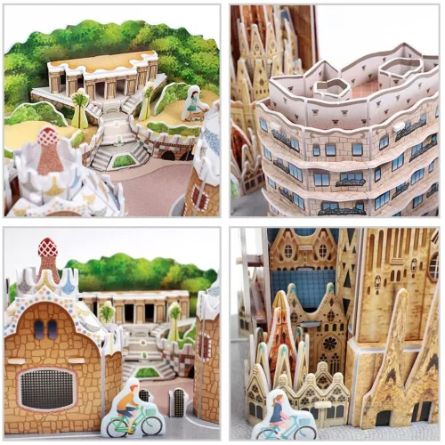CubicFun: Barcelona - City Line 3D puzzle 186 db-os