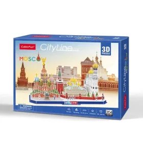 CubicFun: Moszkva - City Line 3D puzzle 204 db-os