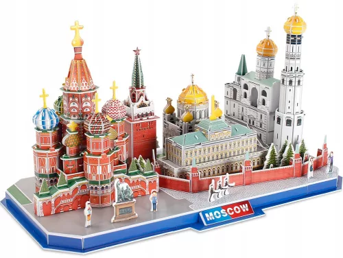 CubicFun: Moszkva - City Line 3D puzzle 204 db-os