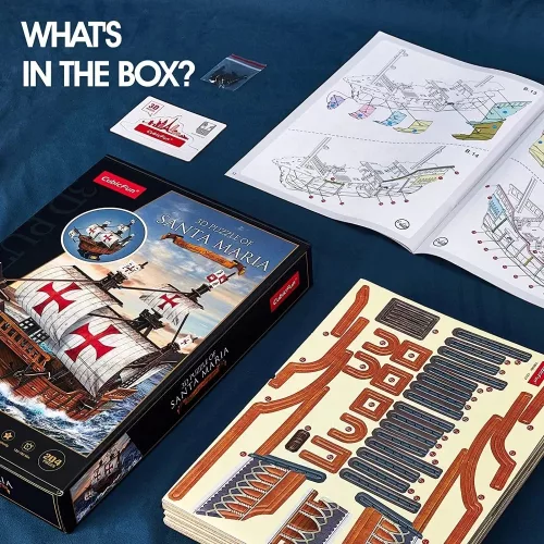 CubicFun: Santa Maria hajó 3D-s puzzle 204 db-os