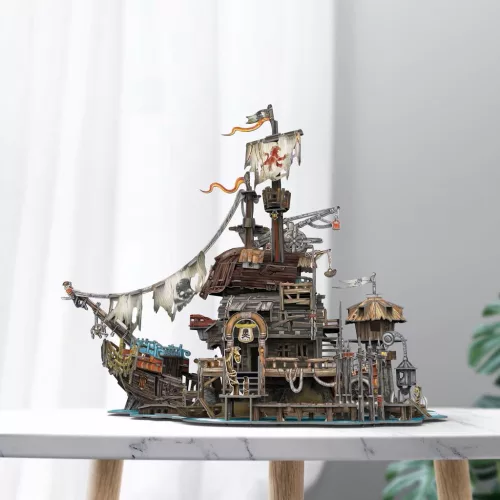 CubicFun: Tortuga, a kalózok kikötője- 3D puzzle 218 db-os