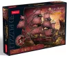 CubicFun: Queen Anne bosszúja kalózhajó 3D puzzle 391 db-os, bíbor változat