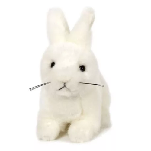 Fehér nyuszi plüss - 15 cm-es