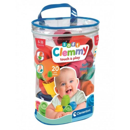 Clemmy Baby - Puha építőkocka 20 db-os