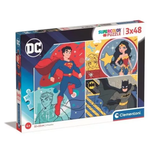 DC képregények 3x48 db-os puzzle - Clementoni