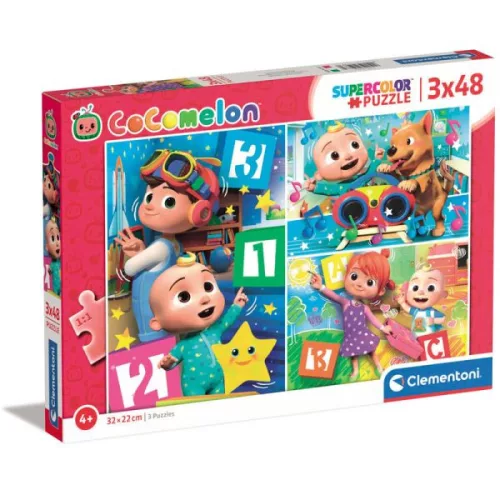 Cocomelon 3x48 db-os puzzle - Clementoni