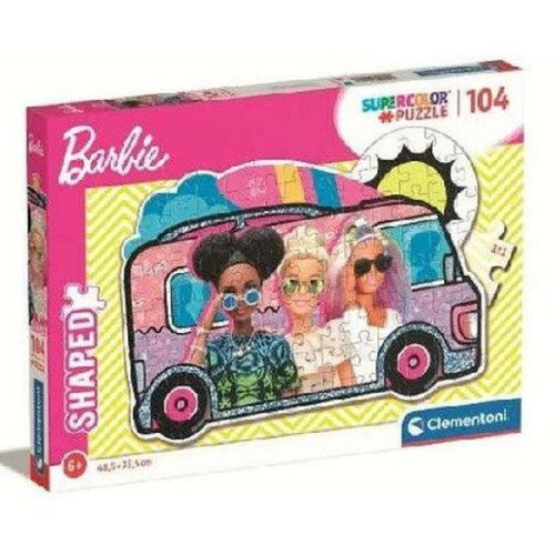 Clementoni Barbie lakóautója supercolor 104 db-os puzzle