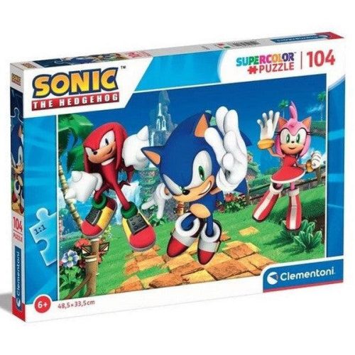 Clementoni puzzle 104 db supercolor-Sonic