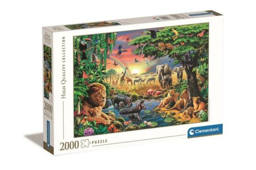 Clementoni - Afrikai összejövetel puzzle 2000 db-os