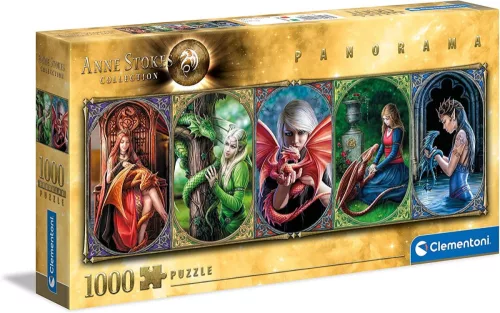 Anne Stokes Collection - Dragon Friendship 1000 db-os panoráma puzzle - Clementoni