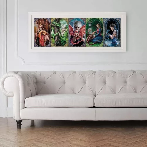 Anne Stokes Collection - Dragon Friendship 1000 db-os panoráma puzzle - Clementoni