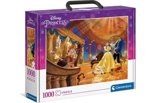 Clementoni - Disney Princess: Szépség és a Szörnyeteg - 1000 db-os puzzle bőröndben