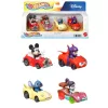 Hot Wheels: Disney mesefigurák játékautókban 4 db-os szett