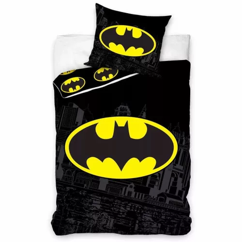 Batman - Sötétben foszforeszkáló ágynemű szett - 140x200 és 65x65 cm-es