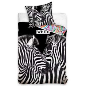 Zebra ágynemű szett, 140x200 és 70x90 cm-es