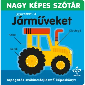   Szeretem a járműveket! – Tapogatós szókincsfejlesztő könyv