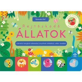   Rejtőzködő állatok – Interaktív böngésző ablakokkal, kinyitható oldalakkal, vidám rímekkel