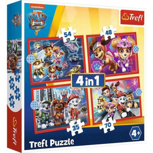 Mancs Őrjárat: A városban 4 az 1-ben puzzle - Trefl