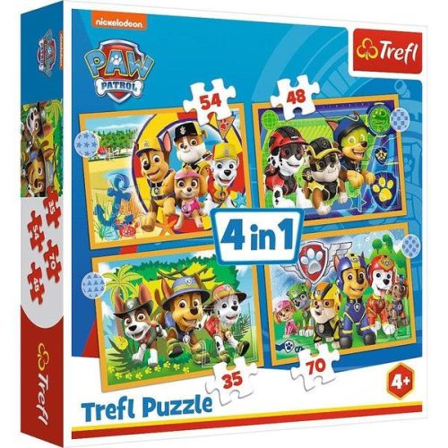 Mancs Őrjárat: Holiday 4 az 1-ben puzzle - Trefl