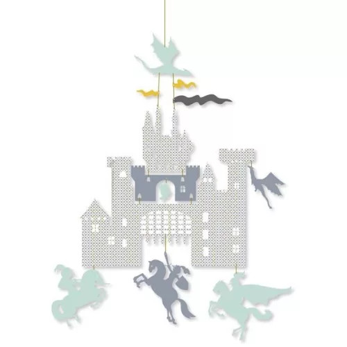 Djeco: Várkastély sárkányokkal - Mini függődísz