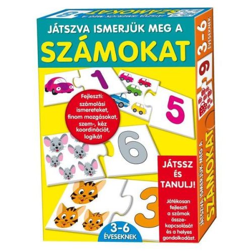 Játszva ismerjük meg a számokat - oktató társasjáték