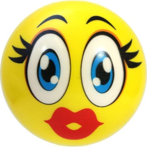 Ciki-Caki labda - Crazy ball - sárga szempillákkal