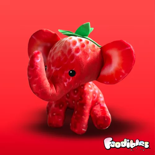 Foodibles illatos plüss állat 12,5 cm - Eper Fáni