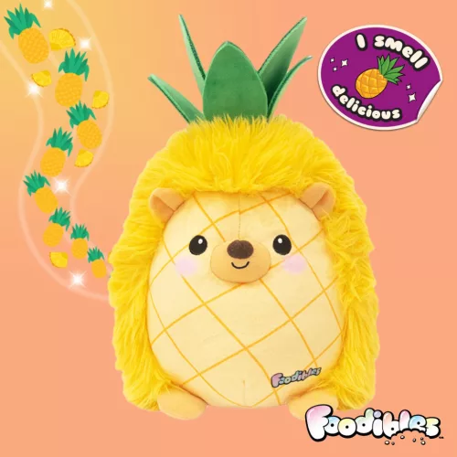 Foodibles illatos plüss állat 20 cm - Ananász Süni