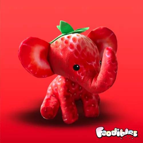 Foodibles illatos plüss állat 20 cm - Eper Fáni