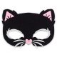 Fekete cica maszk, 18,5x14 cm-es