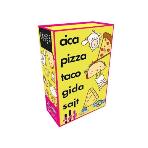 Cica, pizza, taco, gida, sajt kártyajáték
