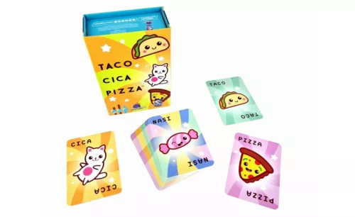 Taco, cica, pizza társasjáték