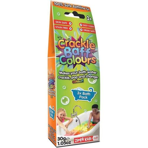 Crackle Baff Colours - pattogó színes fürdőpor, 30 g-os