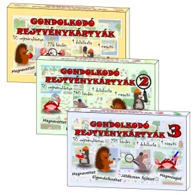 Gondolkodó - Rejtvénykártyák TRIPLA csomag
