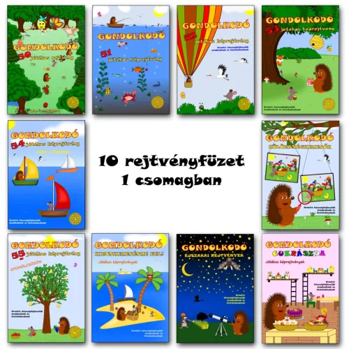 Gondolkodó - Rejtvényfüzetek 5 éves kortól