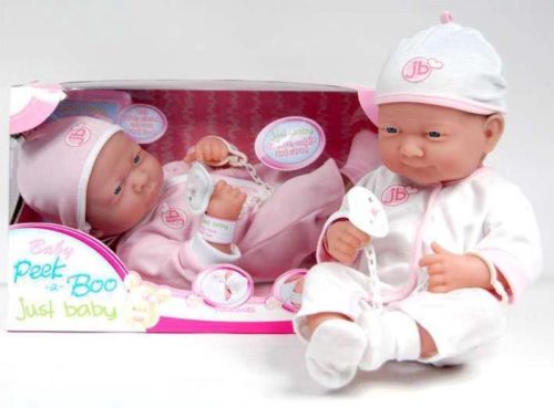 Újszülött játékbaba kiegészítőkkel 36 cm-es, többféle