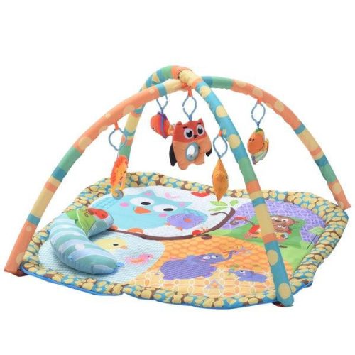 Játszószőnyeg bébitornázóval és játékokkal