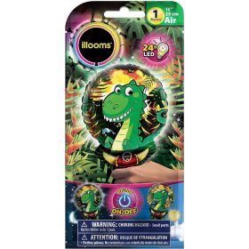 Illooms LED fólia lufi - Dínó mintával 1 db-os