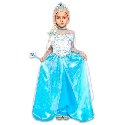 Kék hercegnő jelmez, 110-120 cm-es