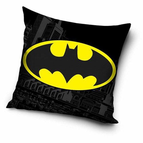 Batman logós párnahuzat - 40x40 cm-es