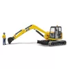 Bruder - Caterpillar mini excavator munkással