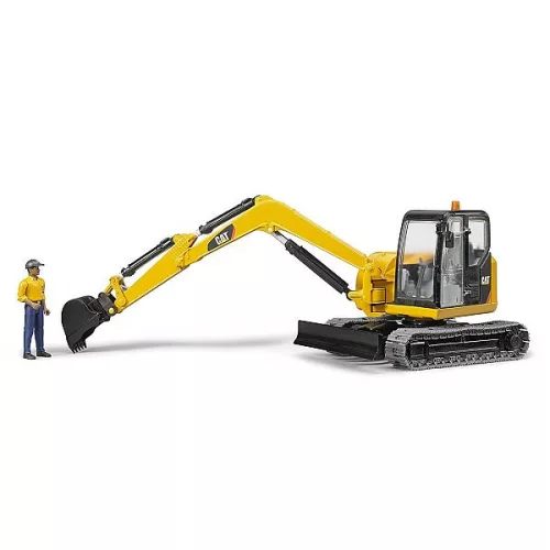 Bruder - Caterpillar mini excavator munkással