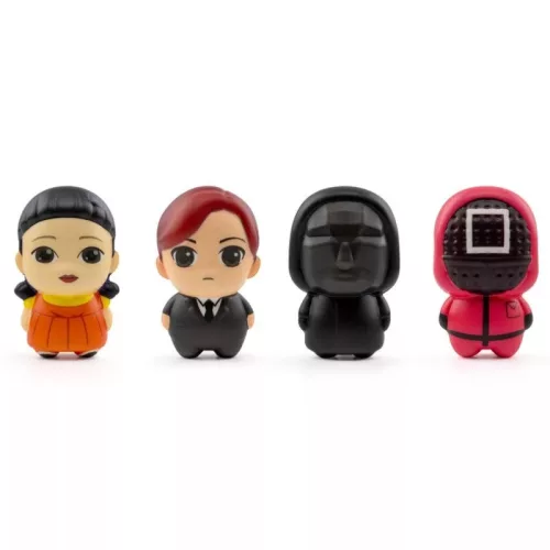 YuMe Squid Game Squish Hero nyomogatható meglepetés mini figura tasakban