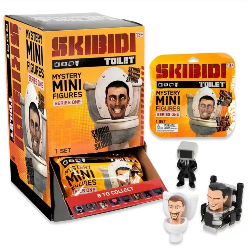 Skibidi WC meglepetés mini játékfigura, 1. sorozat - többféle