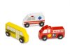 Melissa & Doug - Fa városi autók 9 db-os